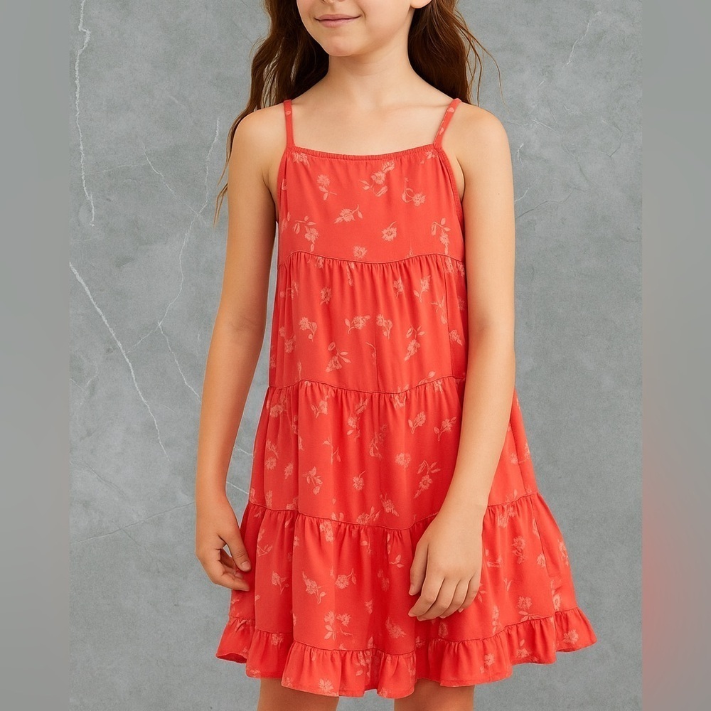 Old Navy Printed Sleeveless Tiered Swing Dress (977)